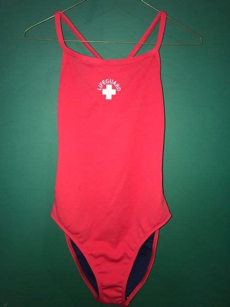 Details About One Piece Lifeguard Swimsuit Size 40 Lifeguard