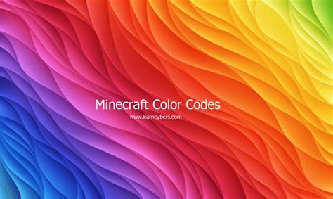 Minecraft Rainbow Color Code Generator Collectivemilo
