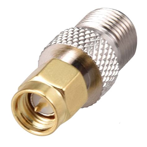 SMA Male To F Type Female Brass Coaxial Cable RF Connector Adapter Pcs Walmart Com