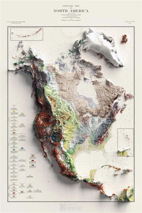 A Map Of North America With All The States And Their Major Rivers