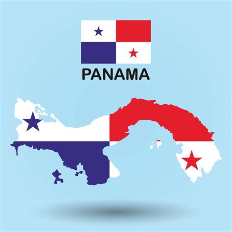 Panama Map And Flag Background 5933358 Vector Art At Vecteezy