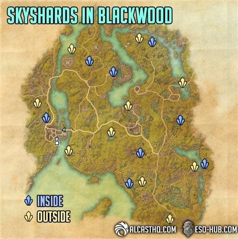 Blackwood Skyshards Skyshards Collection Guide Elder Scrolls Online
