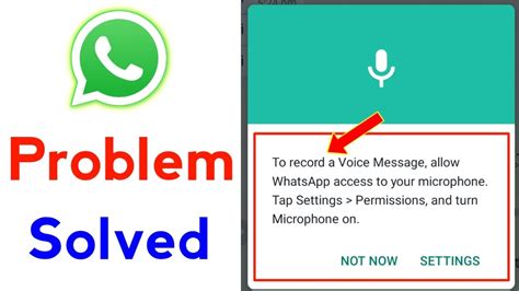 To Record A Voice Message Allow Whatsapp Access To Your Microphone Tap