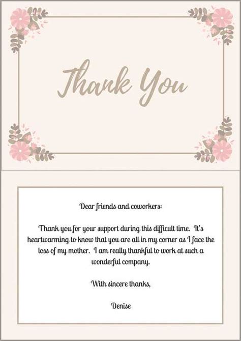 Late Thank You Card Template Cards Design Templates