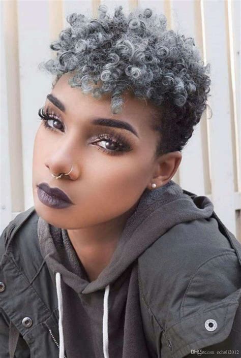 Check out our grey human hair wig selection for the very best in unique or custom, handmade pieces from our wigs shops. Silver Grey Hair Women Ponytail Extension Short Afro Kinky ...
