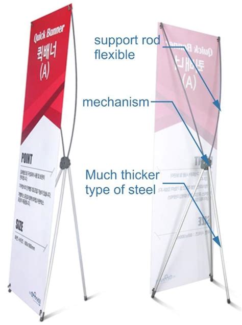 X Banner Stand Standee From Korea Signage Maker Sign Board Panaflex