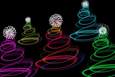 Photo Of Abstract Christmas Tree Lights Free Christmas Images