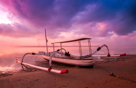 3840x2560 Beach Boat Cloud Dawn Dusk Ocean Sand Sea Seascape Seashore Sky Sunrise