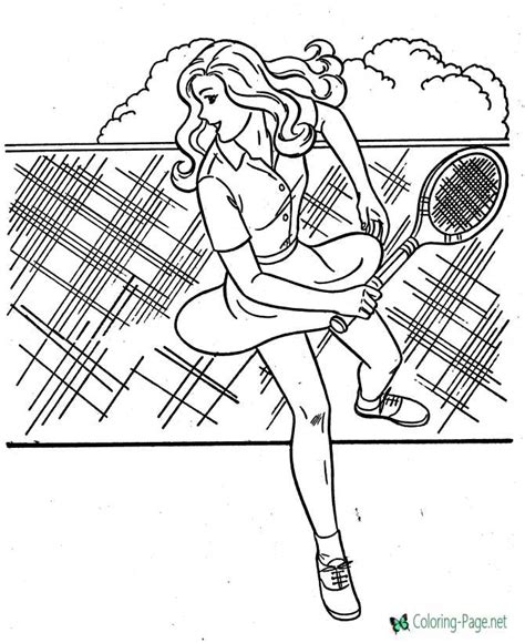 Tennis Coloring Pages To Print