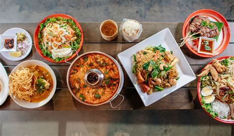 Common flavors in thai food come from garlic, galangal, coriander/cilantro, lemon grass, shallots, pepper, kaffir lime leaves, shrimp paste, fish sauce, and chilies. Too Thai Street Eats Brings Bangkok Street Food to DFW ...