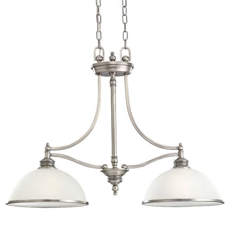 Kitchen island lighting ideas brushed nickel. Sea Gull Lighting Laurel Leaf 12-in W 2-Light Antique ...