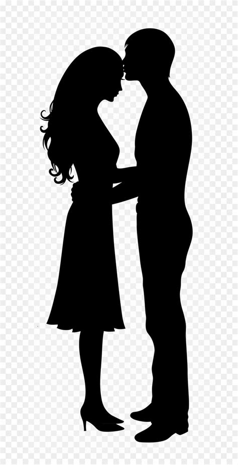 Romantic Woman And Man Silhouette Kuin Kapal