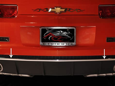 2010 2013 Chevrolet Camaro Rear Bumper Chrome Valance Trims Cmrv404