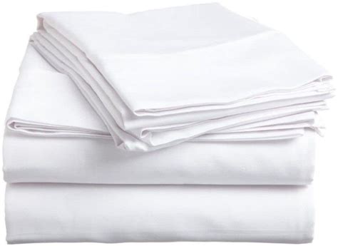 T 180 Percale Poly Cotton Blend Queen Size Fitted Sheet Etsy