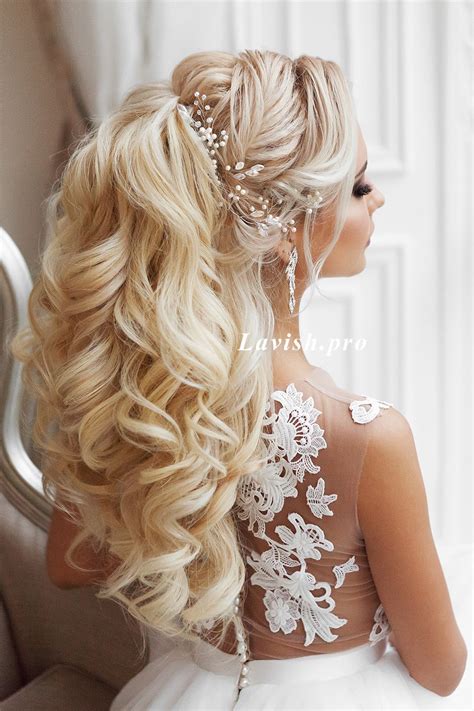 Lavish Wedding Style Bride Hairstyles Pageant Hair Long Hair Wedding Styles