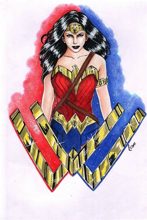 Princess Diana By Luzya Wonder Woman Superhero Comic Art