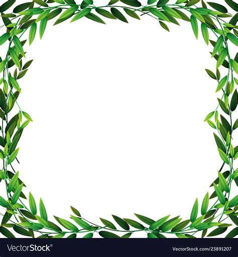 A Nature Leaf Border Royalty Free Vector Image