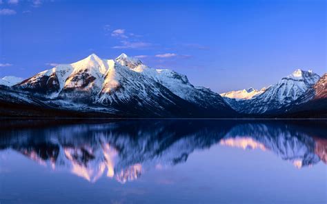 雪山加上湖泊的唯美风景高清电脑壁纸 风景 3g电脑壁纸图片