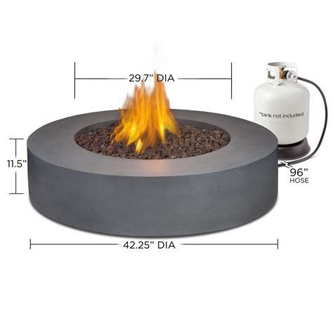 Grab a chair and enjoy the beauty of a wood burning fire without. Real Flame Mezzo 42-Inch Round Propane Gas Fire Pit Table ...