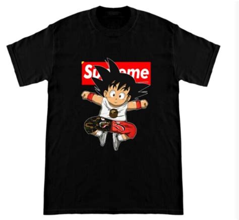 Dbz Hypebeast Goku 100 Cotton T Shirt Unisex Tee Black Adults And Kids
