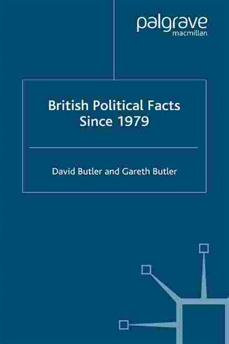 Pdf British Political Facts Since 1979 By D Butler Ebook Perlego