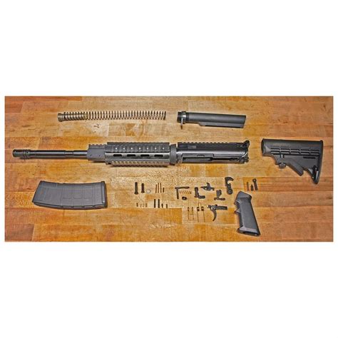Ati 556x45mm Nato Ar 15 Rifle Parts Kit With Quad Rail And 30 Rd Pmag