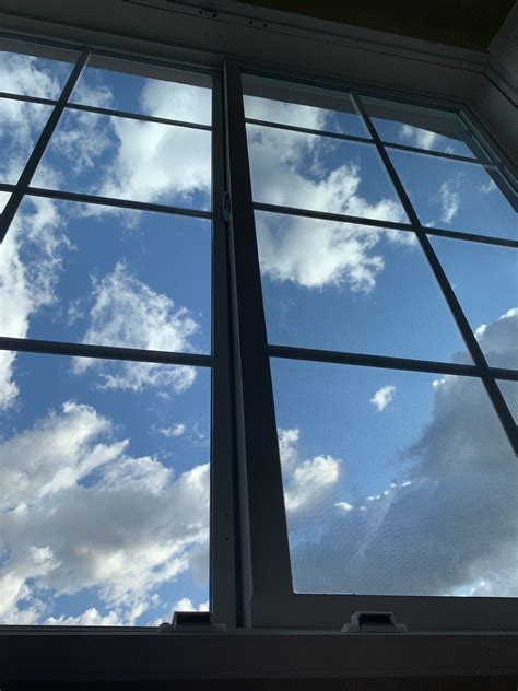 Sky ☁️ Sky Aesthetic Window Painting Blue Clouds