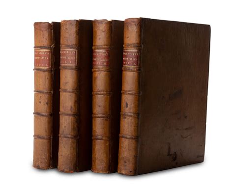 Lot Sir William Blackstone 1723 1780 English Commentaries On The