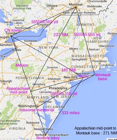 Ley Lines New England Map Map