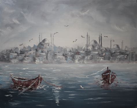 Oil Painting Istanbul By Burakkeskin On Deviantart