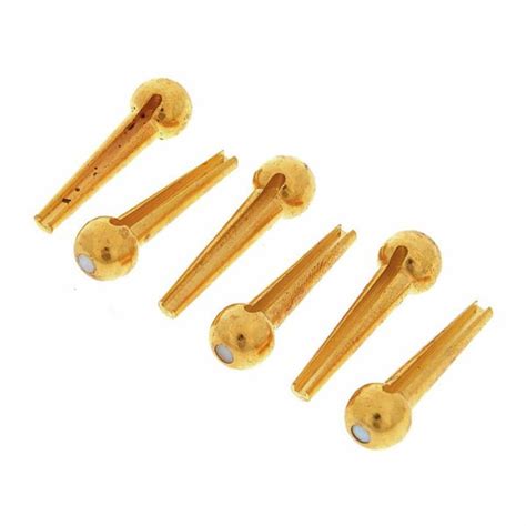 Dandrea Bridge Pins Solid Brass Trad Soundsmag™