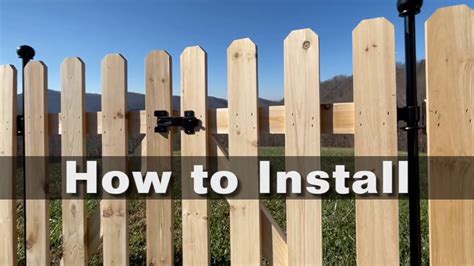 How To Install The Cedar No Dig Fence Youtube
