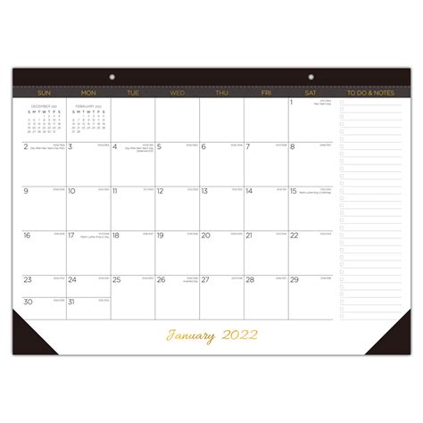 Buy Desk 2022 17 X 12 Large Monthly Desk Pad For Planning