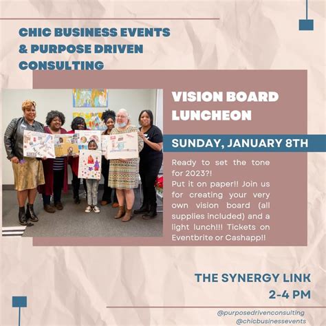 Vision Board Luncheon The Synergy Link Jackson January 8 2023