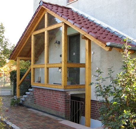 Rätsel hilfe für überdachter hausvorbau ; Vorbauten, Vordächer | Mette Holzbau