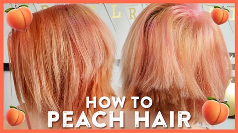 Whatever you want, our coloring products will satisfy your needs the quick, easy and safe way. Pretty In Peach (And Pink) Hair Color Tutorial - YouTube