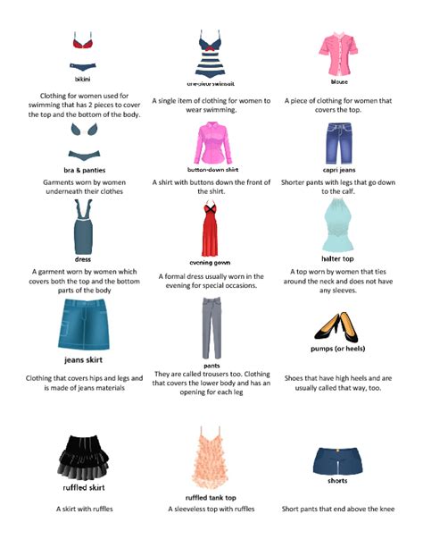 61 Free Fashion And Style Worksheets