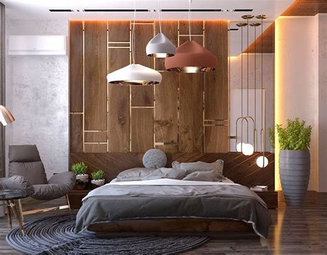 The right lighting, a bit of inspiration and all the furniture and storage you need. Modern style bedroom *Dubai project on Behance # ...