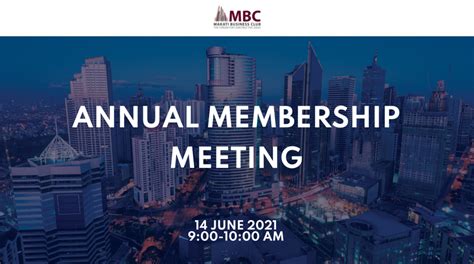 Annual Membership Meeting 2021 Makati Business Club Non Profit