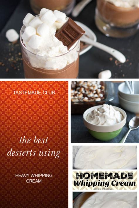 Heavy whipping cream, vanilla wafers, sugar, almonds, butter and 5 more. The Best Desserts Using Heavy Whipping Cream - Best Round Up Recipe Collections