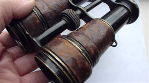 Ww1 19th Century German Field Binoculars Half Leather Youtube