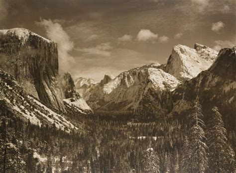 Ansel Adams Yosemite Valley From Inspiration Point Winter
