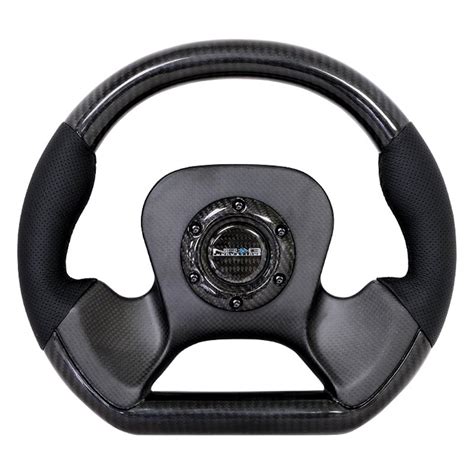 Nrg Innovations® 2 Spoke Carbon Fiber Steering Wheel With Leather