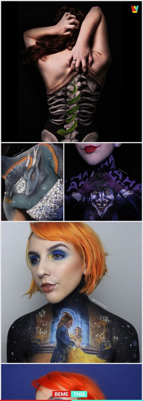 Using Her Own Body As Canvas This Makeup Artist Creates Something