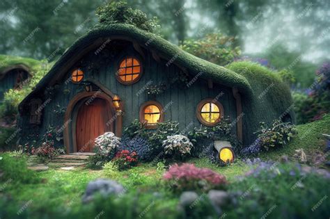 Premium Photo Magical Fairytale House In The Forest