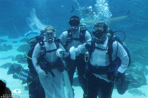 Plenty Of Fish Couple Who Love Diving Get Married In Atlanta 30 Feet