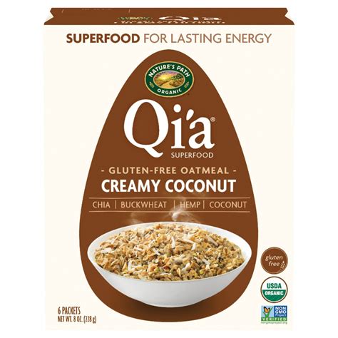 Natures Path Organic Qia Creamy Coconut Oatmeal Shop Oatmeal And Hot