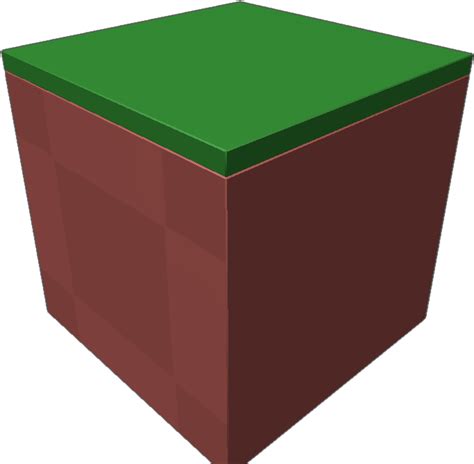 Proportional Grass Block To My Other Minecraft Objects Box Clipart