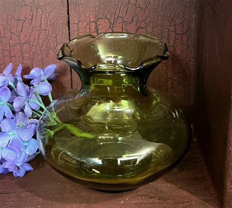 Nv 569 Small Green Glass Vase Circa Home Living
