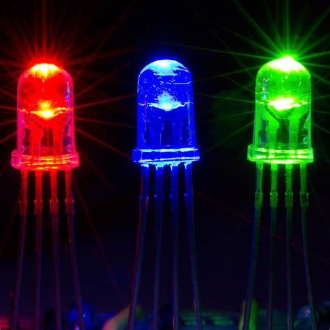 Led Waterclear Redgreenblue Rgb 5mm Common Cathode Protostack